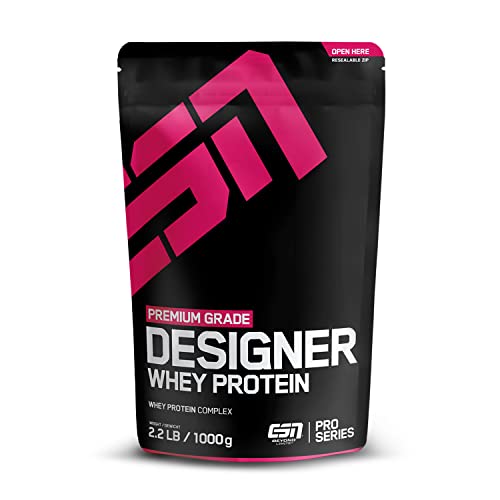 ESN, Designer Whey Protein Pulver, Chocolate, 1 kg, Bis zu 23 g Protein pro Portion, Ideal zum Muskelaufbau und -erhalt, geprüfte Qualität - made in Germany