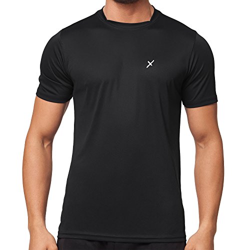 CFLEX Herren Sport Shirt Fitness T-Shirt Sportswear Collection - Schwarz XL