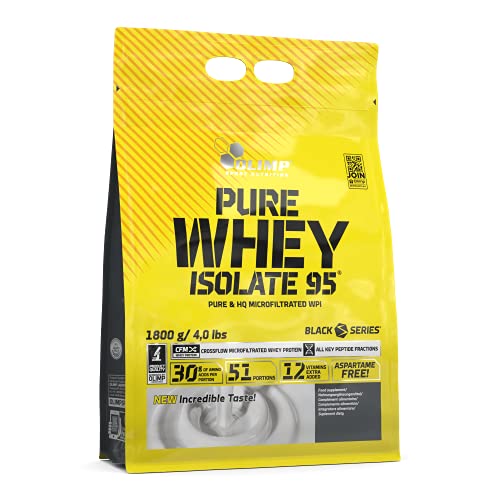 Olimp Pure Whey Isolate 95 Proteinpulver - Premium Molkenprotein-Isolat, Reich an Aminosäuren & Vitaminen, Unterstützt den Muskelaufbau, 1800g, Schokolade