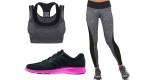 GYM STYLE INSPITATION – Modisches Fitnessoutfit in Grau/Schwarz